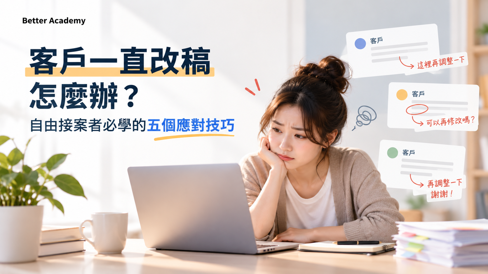 客戶一直改稿怎麼辦？自由接案者必學的五個應對技巧